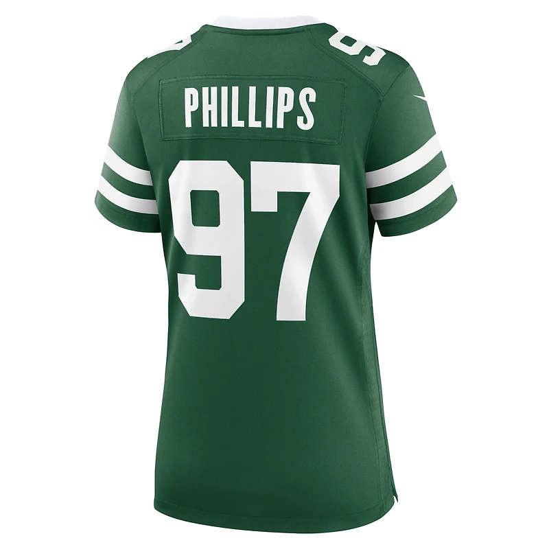 Maillot Nike Harrison Phillips Legacy Green pour femme des New York Jets