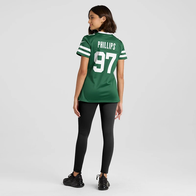 Maillot Nike Harrison Phillips Legacy Green pour femme des New York Jets