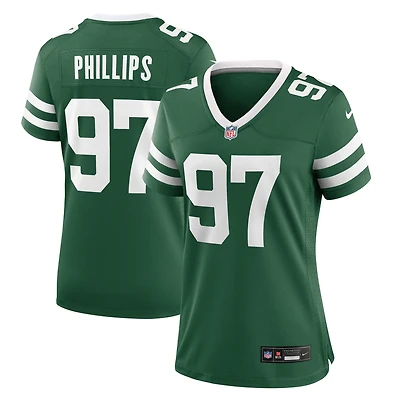 Maillot Nike Harrison Phillips Legacy Green pour femme des New York Jets