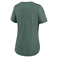 Women's Nike  Heather Green New York Jets The City Never Sleeps Tri-Blend T-Shirt