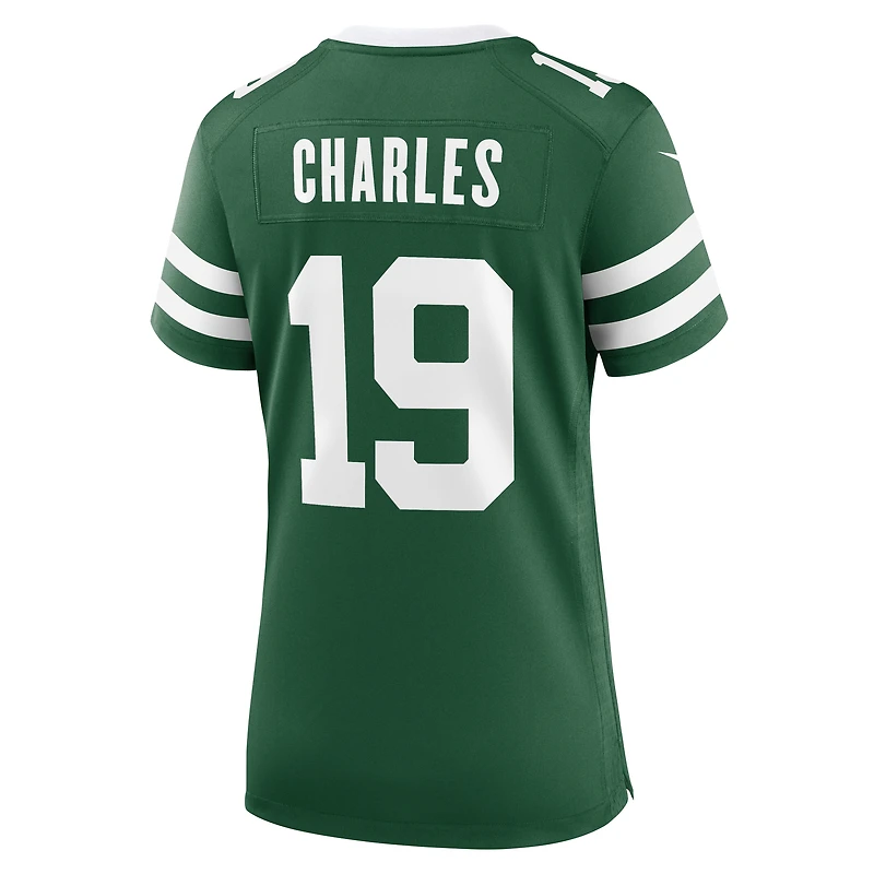 Maillot Nike Irvin Charles Legacy Green pour femme des New York Jets