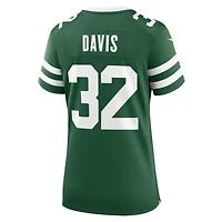 Maillot Nike Isaiah Davis Legacy Green pour femme des New York Jets