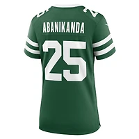 Maillot Nike Israel Abanikanda Legacy Green pour femme des New York Jets