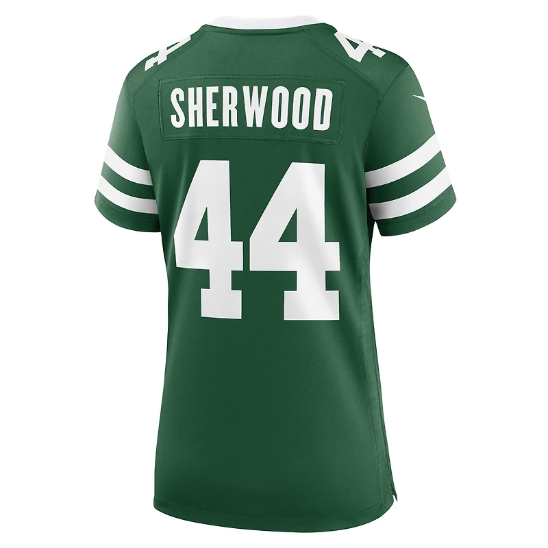 Maillot Nike Jamien Sherwood Legacy Green pour femme des New York Jets