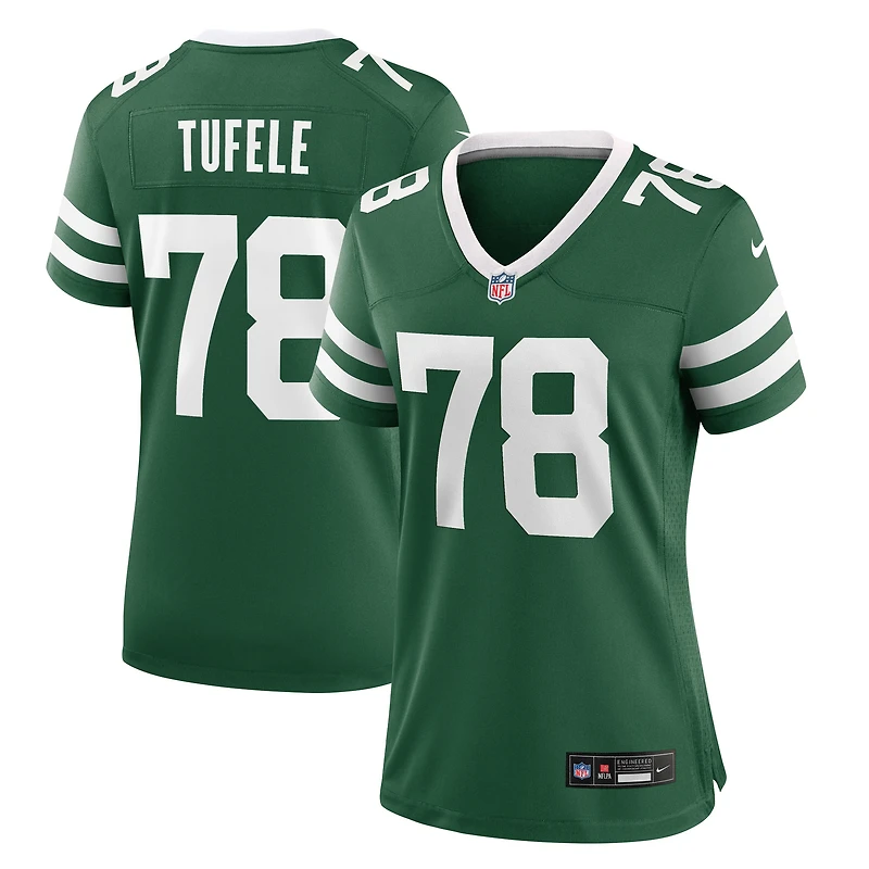 Maillot Nike Jay Tufele Legacy Green pour femme des New York Jets