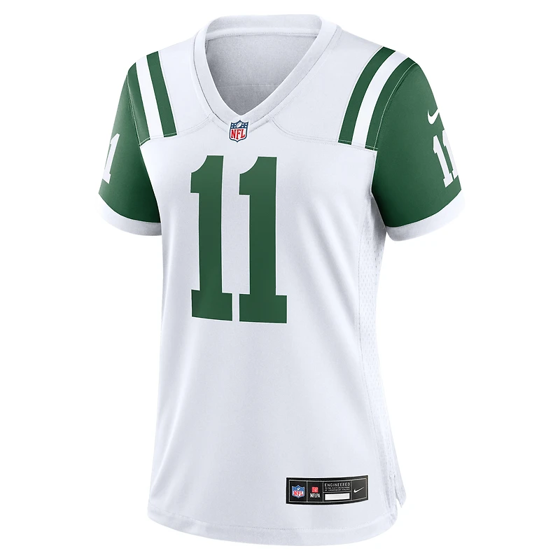 Maillot Nike Jermaine Johnson II blanc pour femme des New York Jets