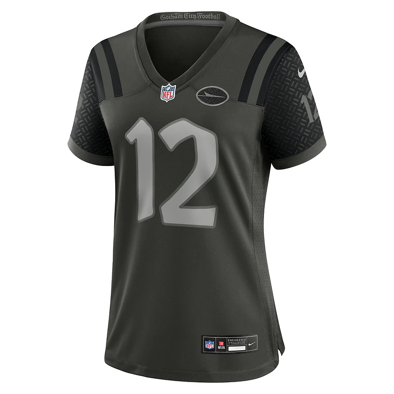 Maillot de joueur retraité Nike Joe Namath Gotham Green New York Jets 2025 Rivalries Collection pour femme