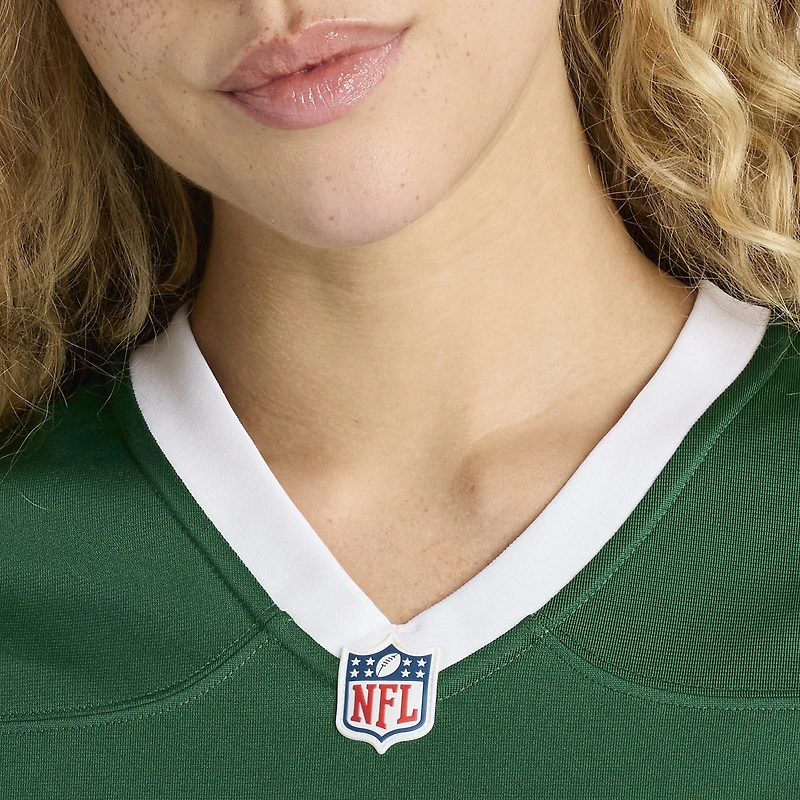 Maillot de match joueur retraité Nike Joe Namath Legacy Green New York Jets pour femme