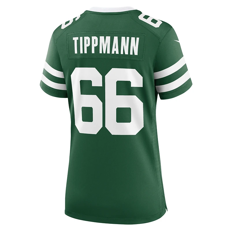 Maillot Nike Joe Tippmann Legacy Green pour femme des New York Jets