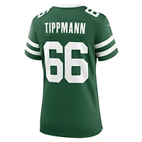 Maillot Nike Joe Tippmann Legacy Green pour femme des New York Jets