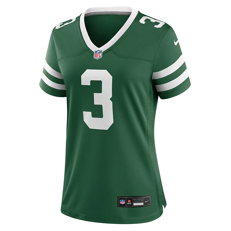 Maillot Nike Jordan Travis Legacy vert pour femme des New York Jets