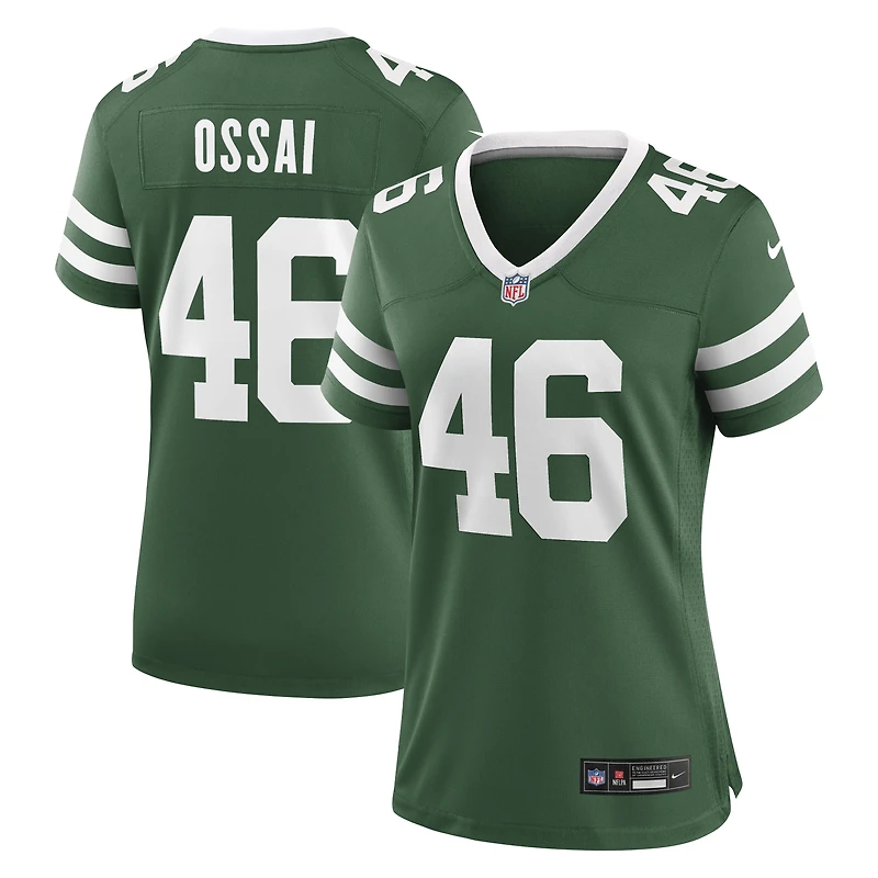 Women's Nike Joseph Ossai Legacy Green New York Jets Team Game Jersey