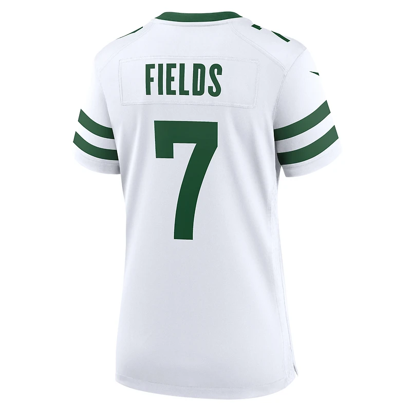 Maillot Nike Justin Fields blanc pour femme des New York Jets