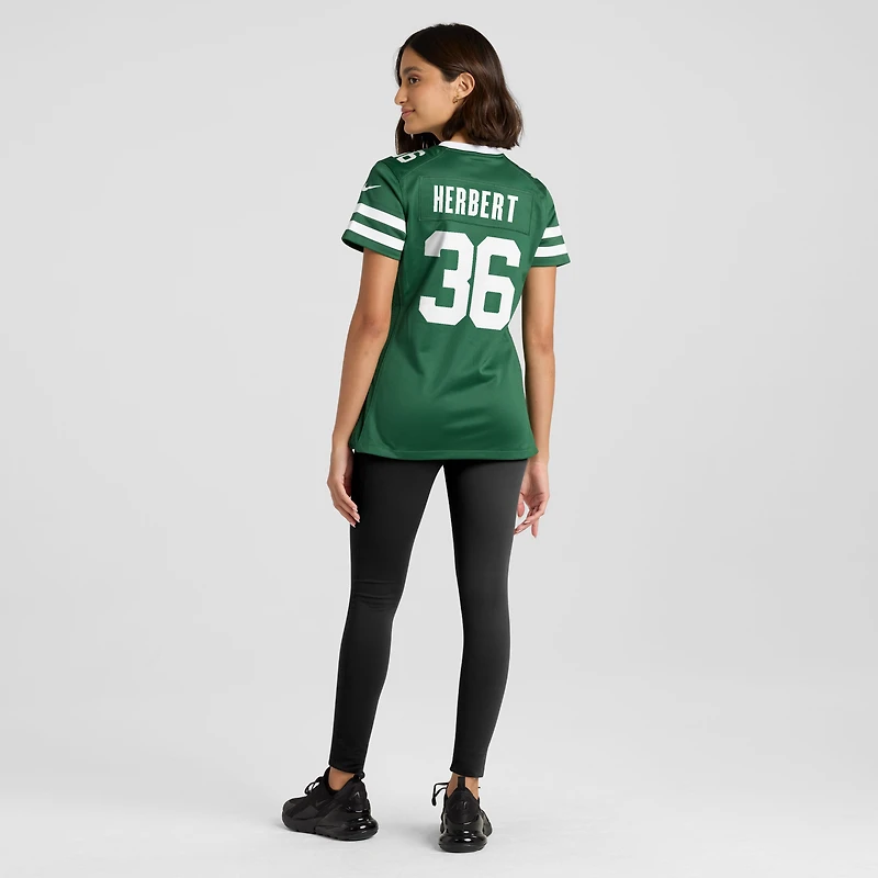 Women's Nike Khalil Herbert Legacy Green New York Jets Team Game Jersey