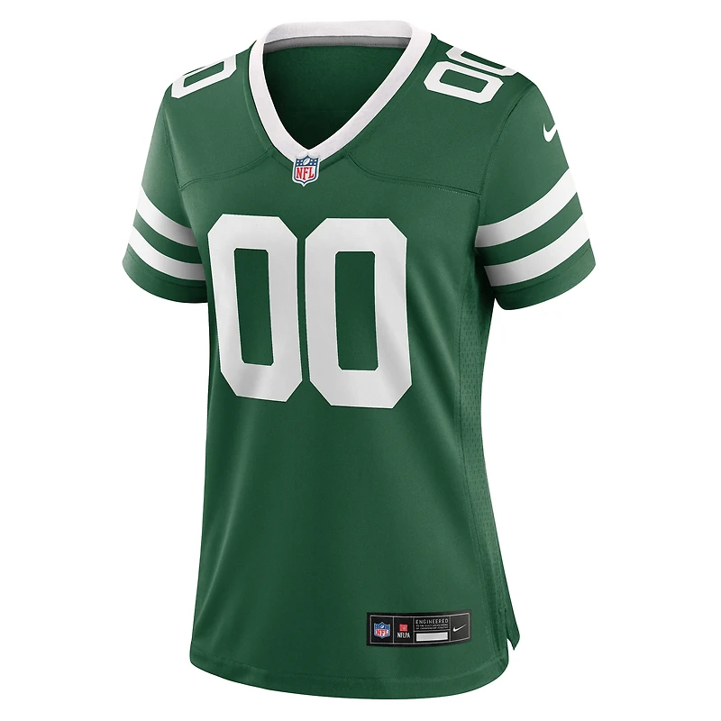 Maillot de match personnalisé Nike Legacy Green New York Jets pour femme