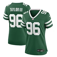Maillot Nike Leonard Taylor III Legacy Green pour femme des New York Jets