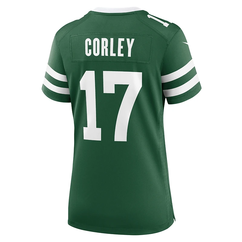 Maillot de match Nike Malachi Corley Legacy Green des New York Jets pour femme