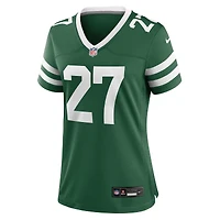 Maillot Nike Malachi Moore Legacy Green pour femme des New York Jets