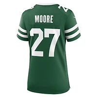 Maillot Nike Malachi Moore Legacy Green pour femme des New York Jets