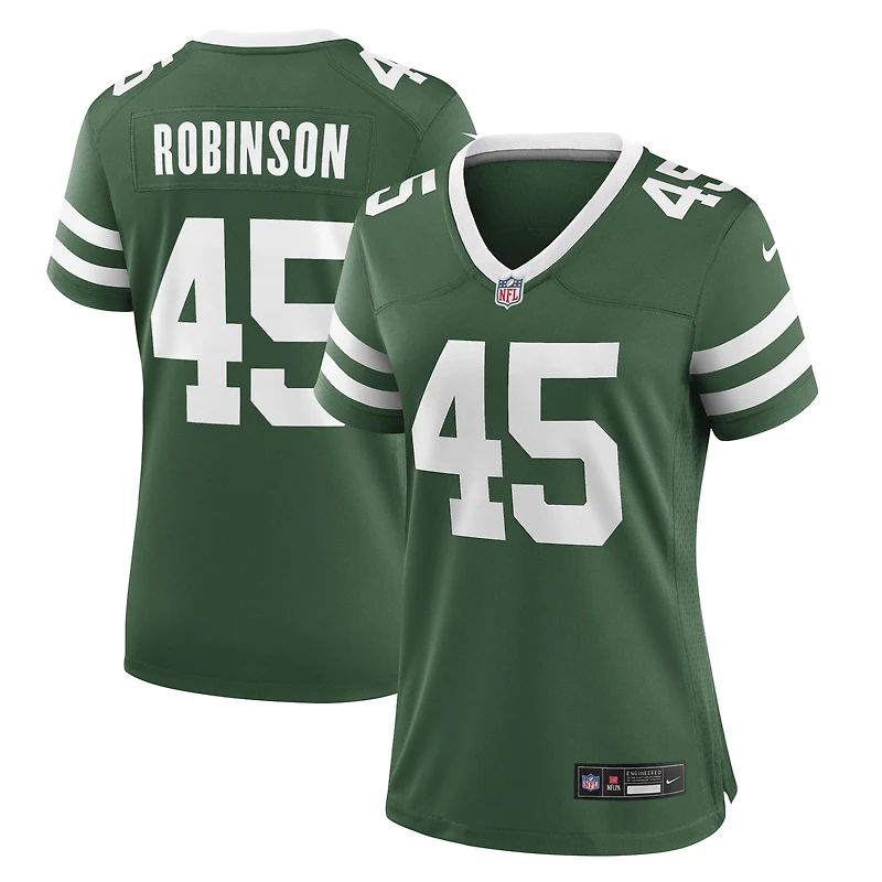 Maillot Nike Mark Robinson Legacy Green pour femme des New York Jets
