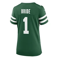 Maillot de match des Jets New York Nike numéro 1 Bride Legacy vert pour femme