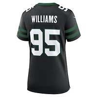 Maillot de jeu alternatif Nike Quinnen Williams Legacy pour femmes, noir, New York Jets