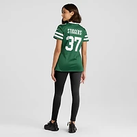 Maillot de match Nike Qwan'tez Stiggers Legacy Green des New York Jets pour femme