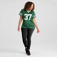 Maillot de match Nike Qwan'tez Stiggers Legacy Green des New York Jets pour femme