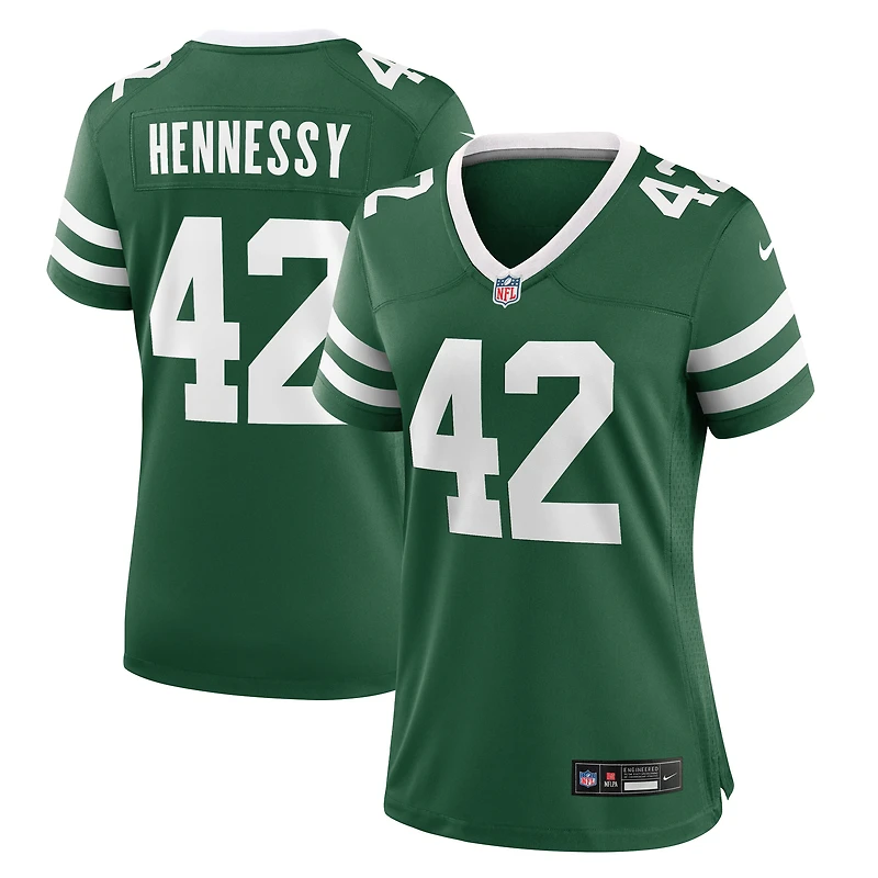 Maillot Nike Thomas Hennessy Legacy Green pour femme des New York Jets