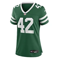 Maillot Nike Thomas Hennessy Legacy Green pour femme des New York Jets