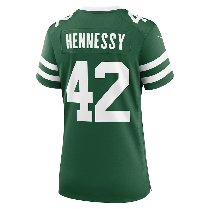 Maillot Nike Thomas Hennessy Legacy Green pour femme des New York Jets