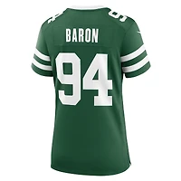 Maillot Nike Tyler Baron Legacy Green pour femme des New York Jets