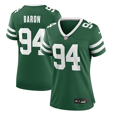 Maillot Nike Tyler Baron Legacy Green pour femme des New York Jets