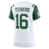 Maillot de jeu joueur retraité alternatif classique des New York Jets Nike Vinny Testaverde blanc pour femme
