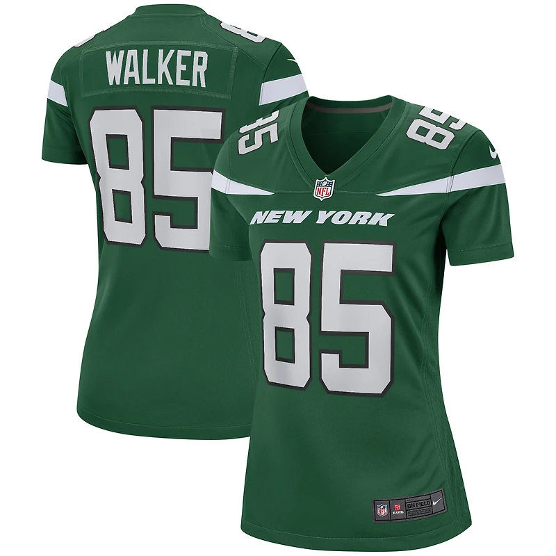 Maillot de joueur retraité Nike Wesley Walker des New York Jets pour femme, vert
