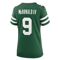 Maillot Nike Will McDonald IV Legacy Green pour femme des New York Jets