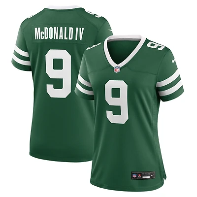 Maillot Nike Will McDonald IV Legacy Green pour femme des New York Jets