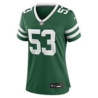 Women's Nike Zaire Barnes Legacy Green New York Jets Team Game Jersey