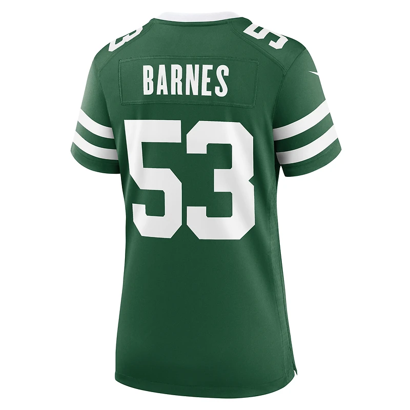 Women's Nike Zaire Barnes Legacy Green New York Jets Team Game Jersey