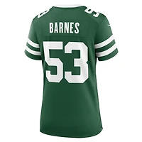 Women's Nike Zaire Barnes Legacy Green New York Jets Team Game Jersey