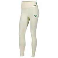 Women's Pro Standard Cream New York Jets  Retro Classic Tri-Blend Jersey Leggings