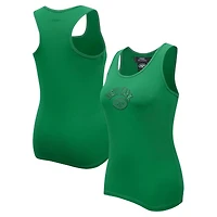 Women's Pro Standard Kelly Green New York Jets Triple Tonal Racerback Tank Top