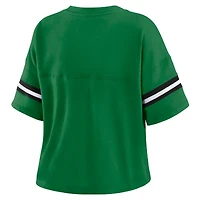 T-shirt à col en V blocs de couleurs vert Kelly des New York Jets pour femme WEAR by Erin Andrews