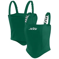 Haut corset à maillons en chaîne vert New York Jets pour femme WEAR by Erin Andrews x Gracie Hunt