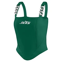 Haut corset à maillons en chaîne vert New York Jets pour femme WEAR by Erin Andrews x Gracie Hunt