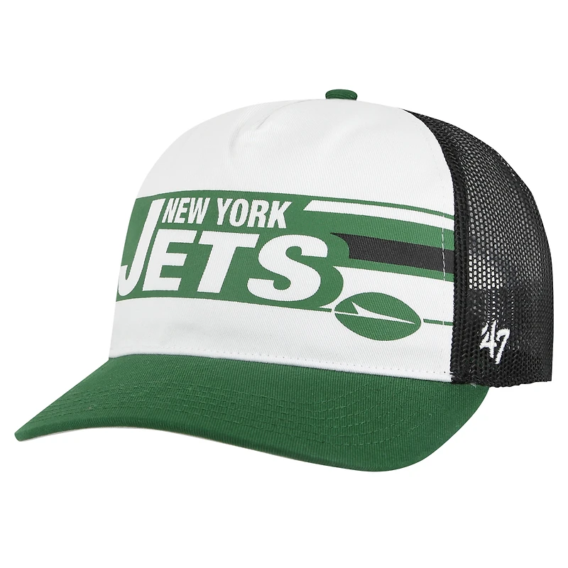 Casquette ajustable pour jeunes '47 New York Jets blanche/noire
