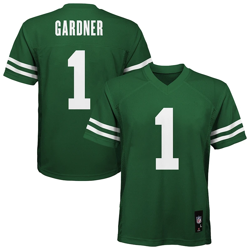 Maillot réplique vert Ahmad Sauce Gardner des Jets de New York pour jeunes