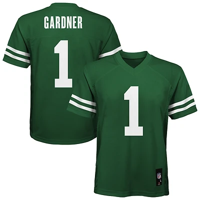 Maillot réplique vert Ahmad Sauce Gardner des Jets de New York pour jeunes