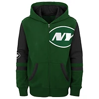 Sweat à capuche zippé blocs de couleurs pour jeunes New York Jets Stadium, vert