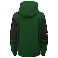 Sweat à capuche zippé blocs de couleurs pour jeunes New York Jets Stadium, vert